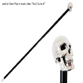 W33 - Silver Skull Cane
